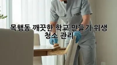 목행동🏫 깨끗한 학교 만들기✨ 위생 청소 관리🧹